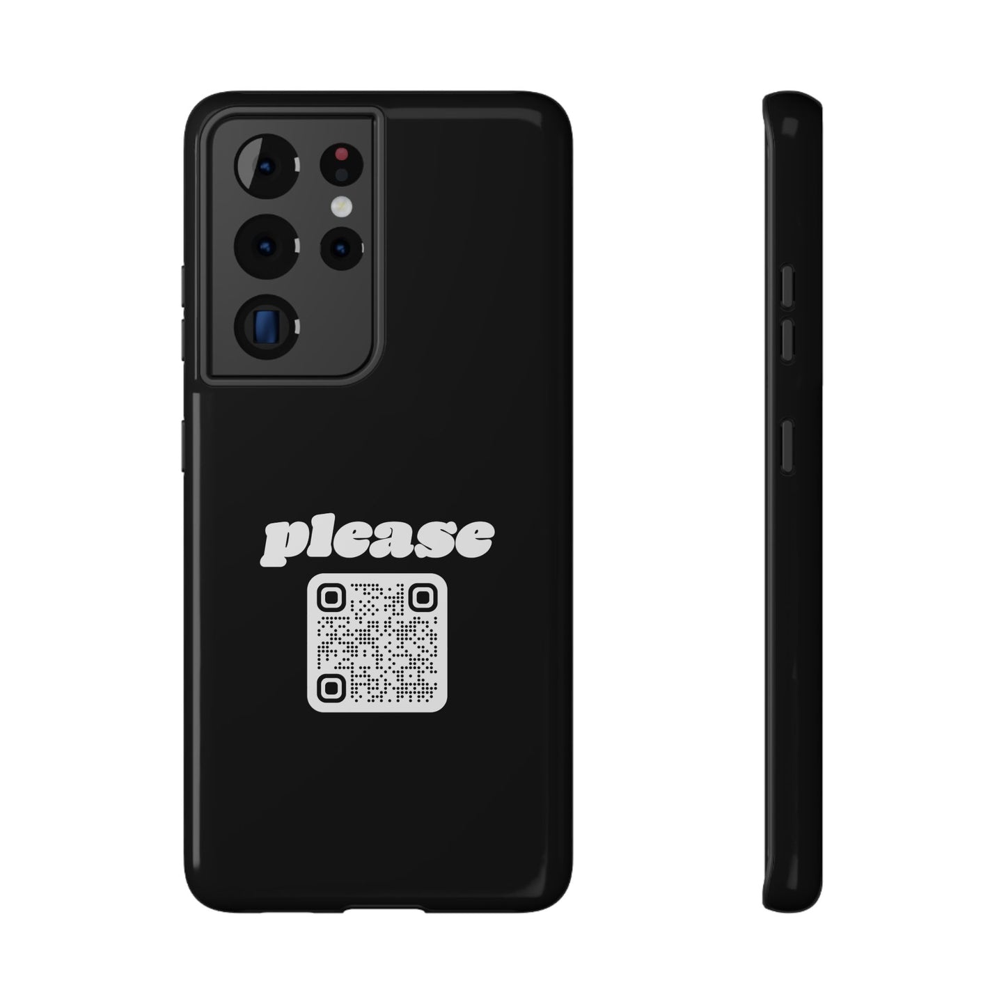 Please Phone Case with Custom QR Code