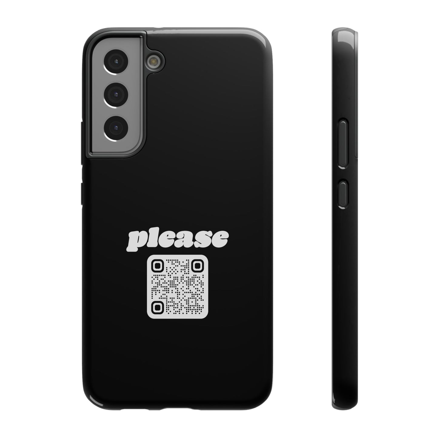Please Phone Case with Custom QR Code