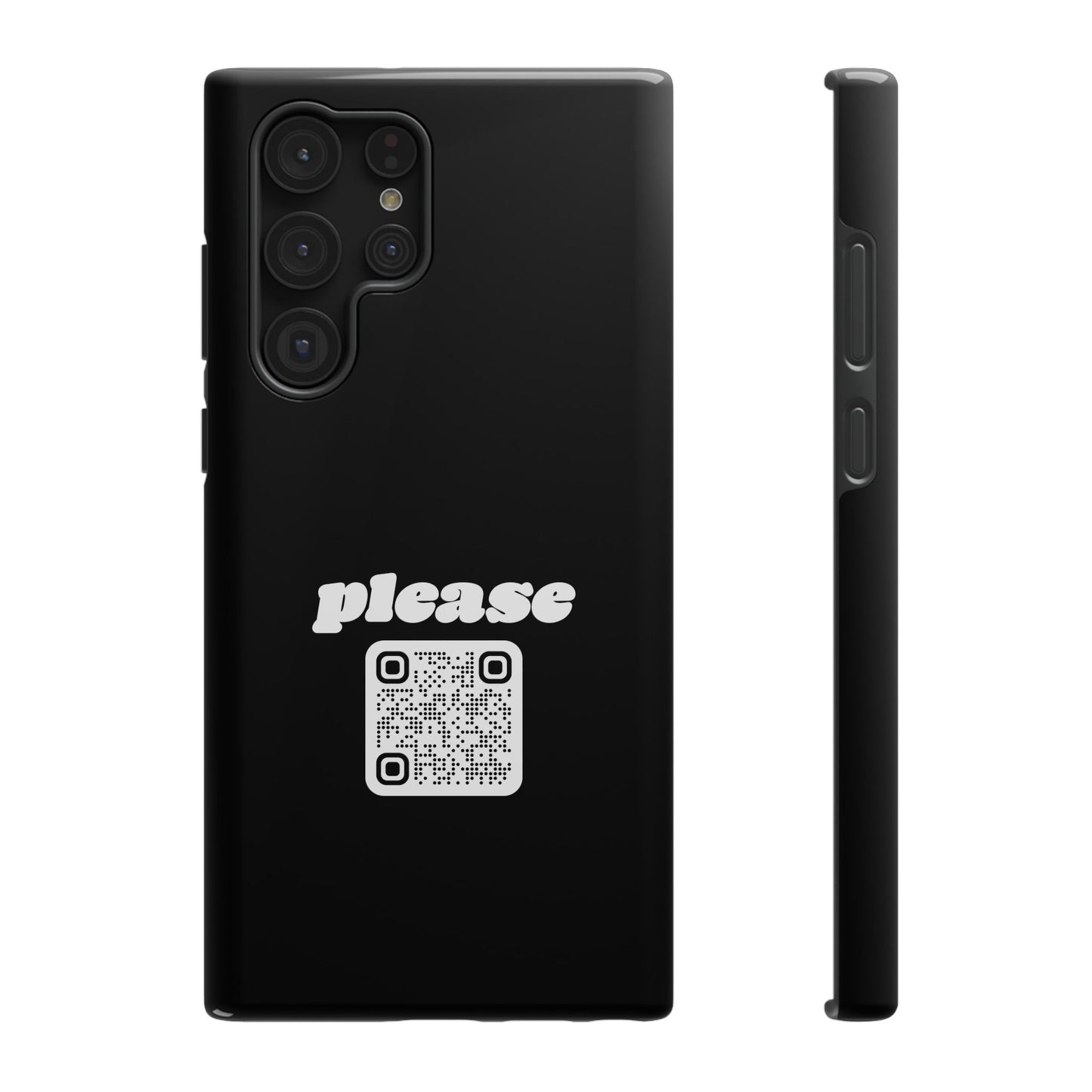 Please Phone Case with Custom QR Code