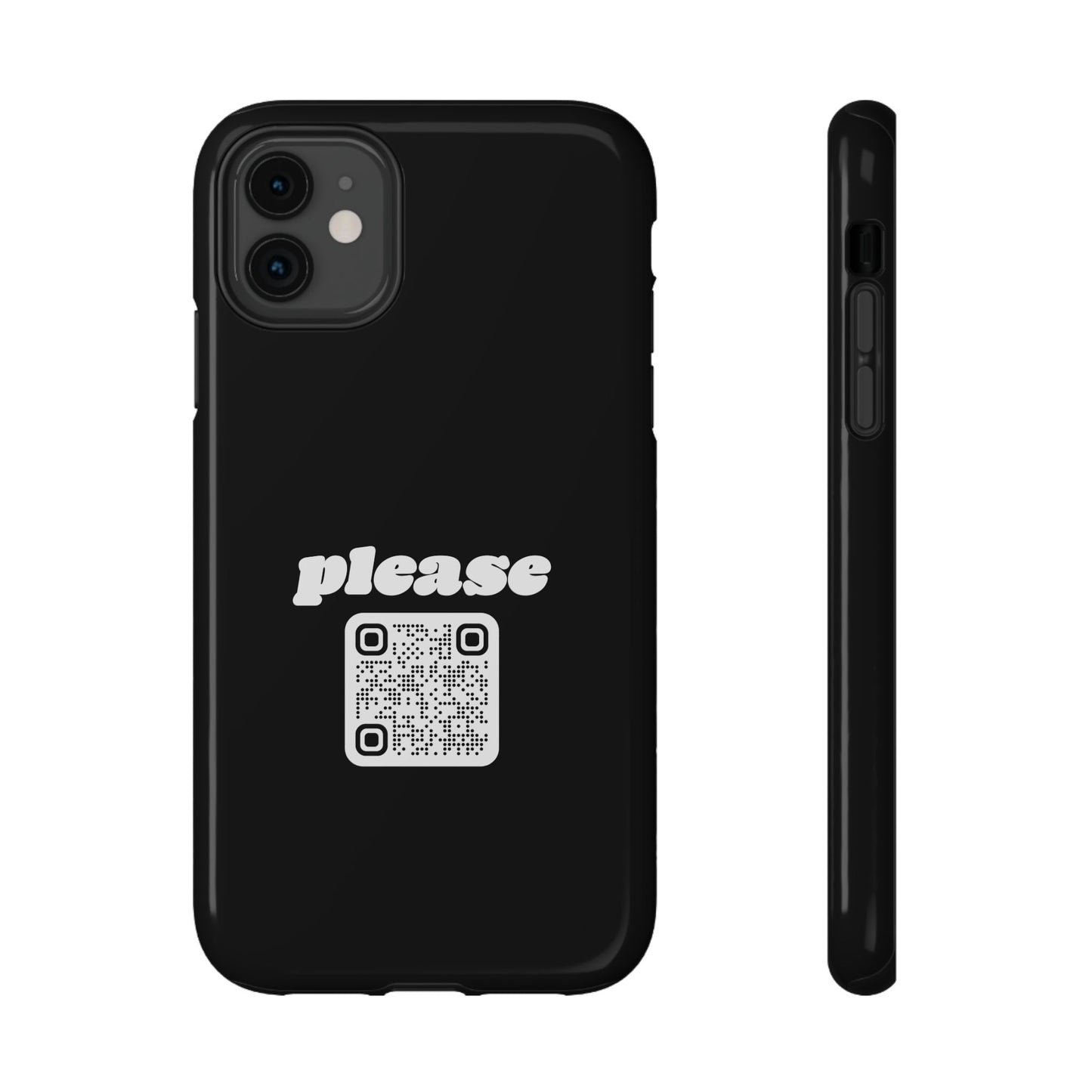 Please Phone Case with Custom QR Code