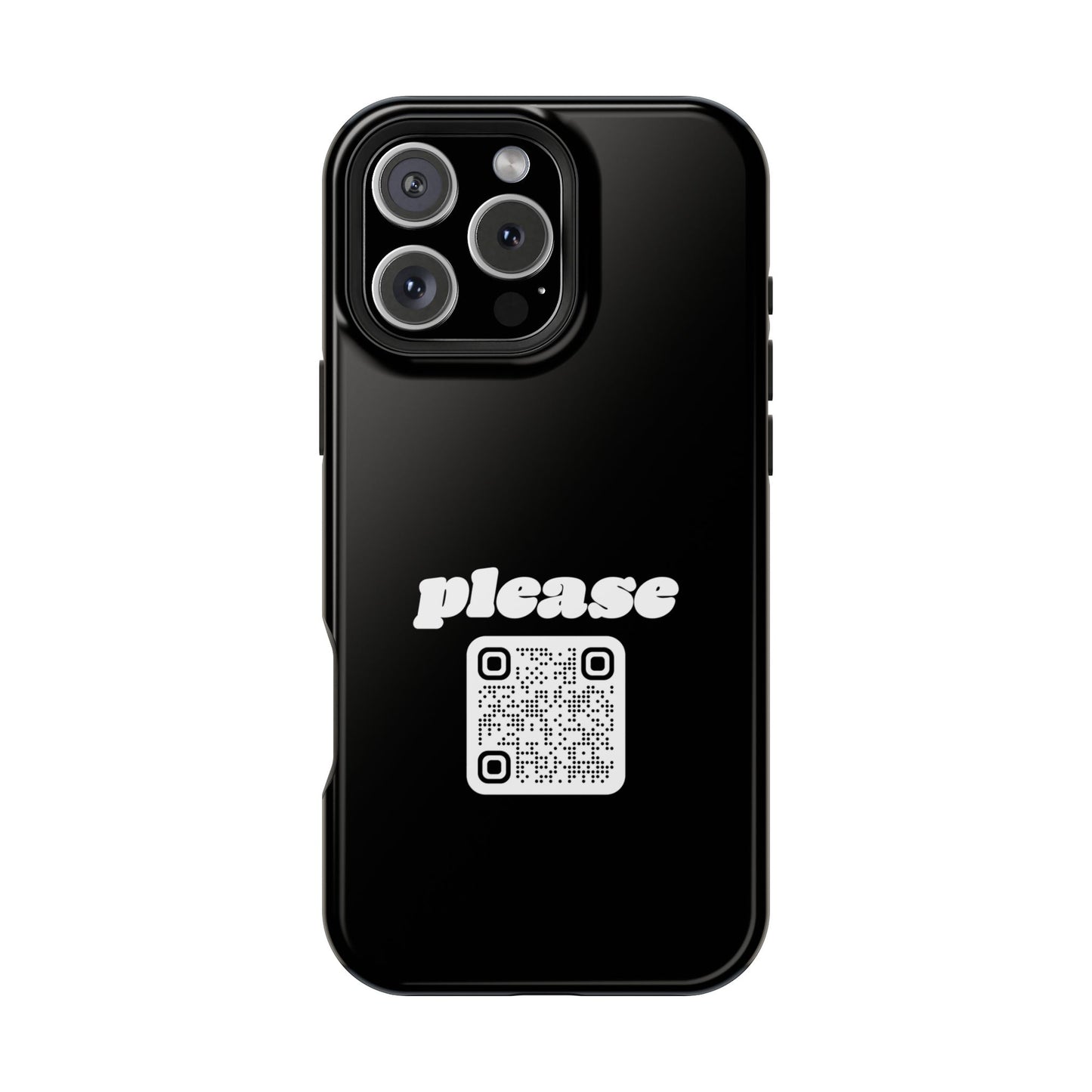 Please Phone Case with Custom QR Code