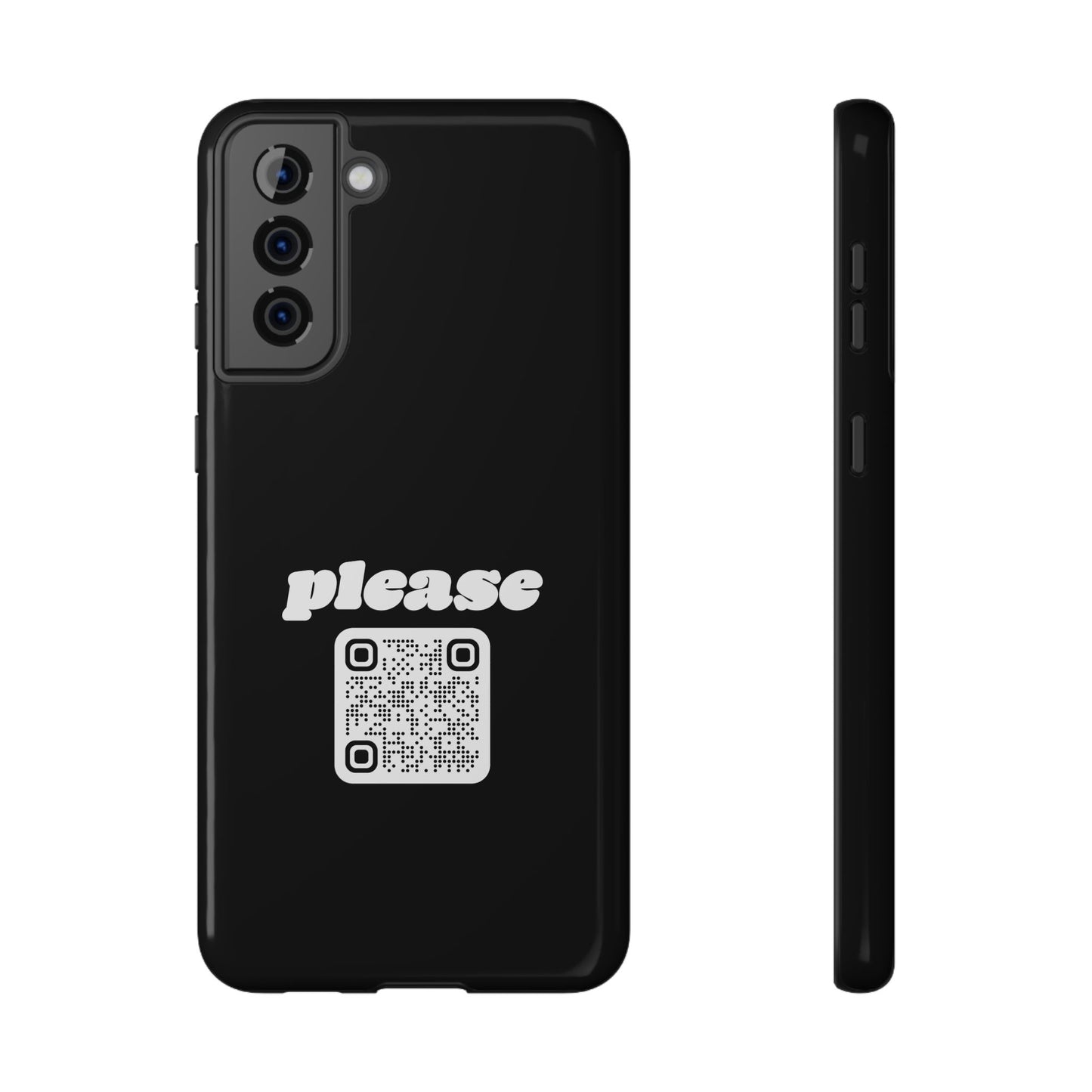 Please Phone Case with Custom QR Code