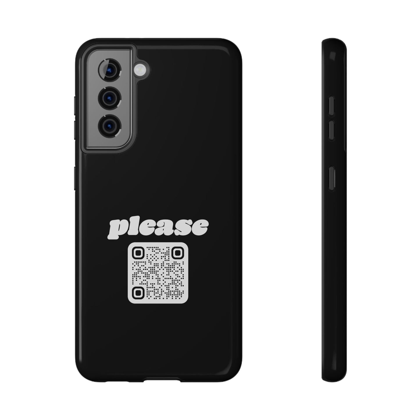 Please Phone Case with Custom QR Code