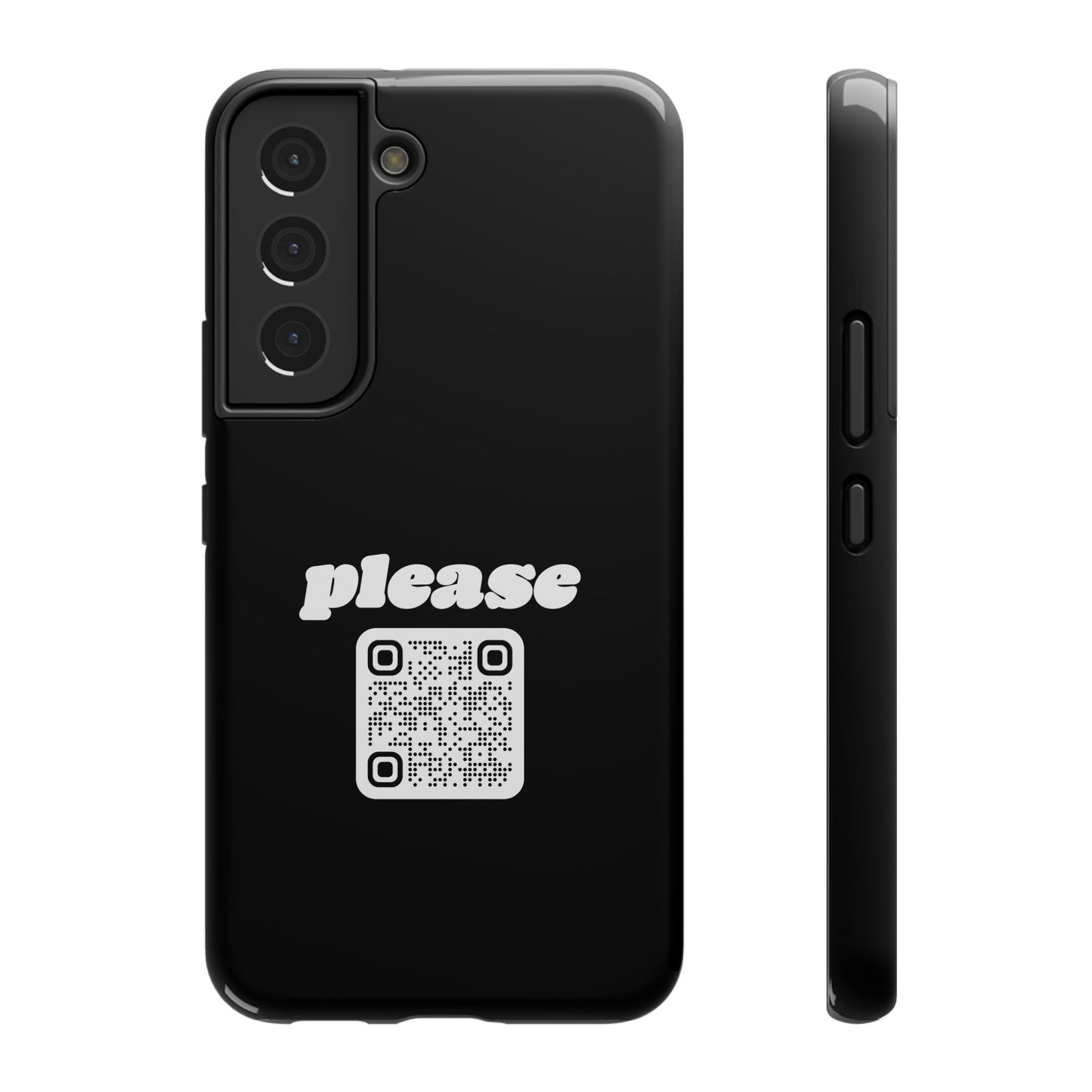 Please Phone Case with Custom QR Code