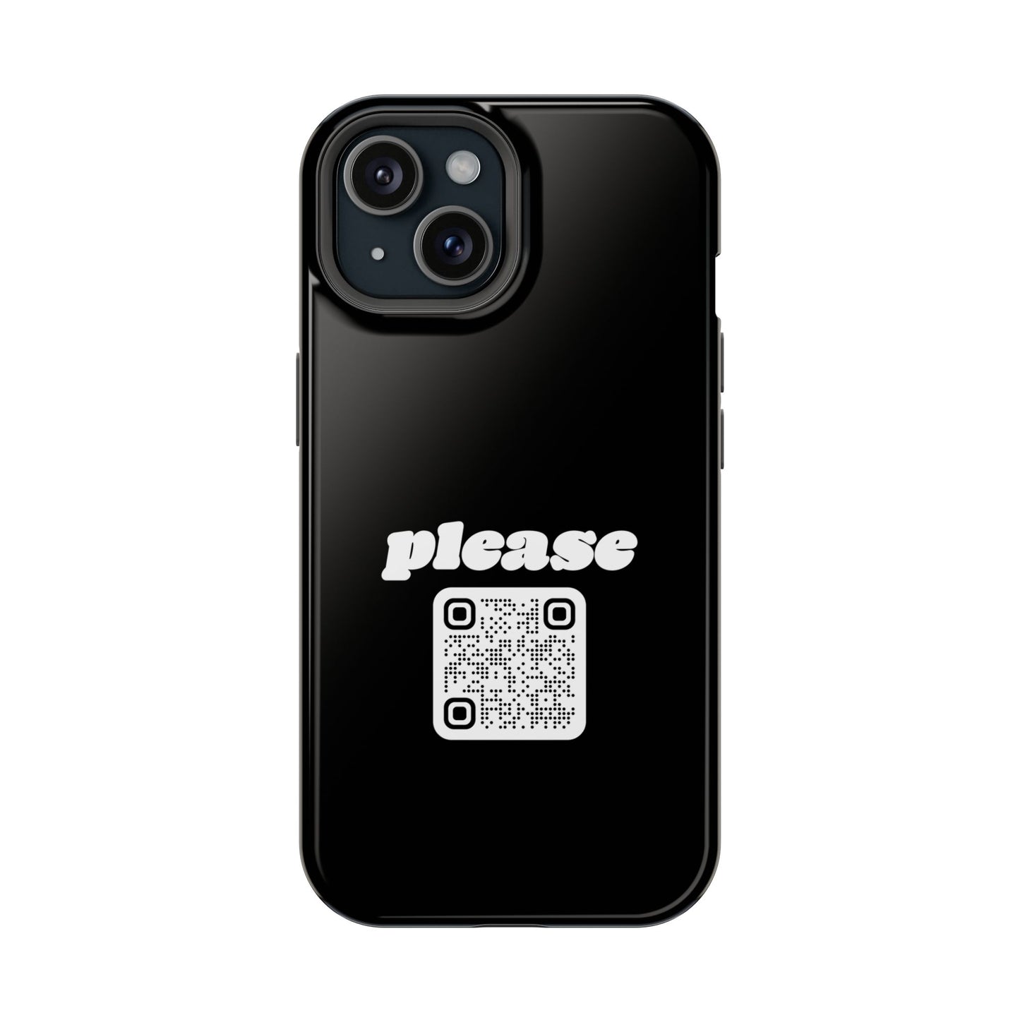 Please Phone Case with Custom QR Code