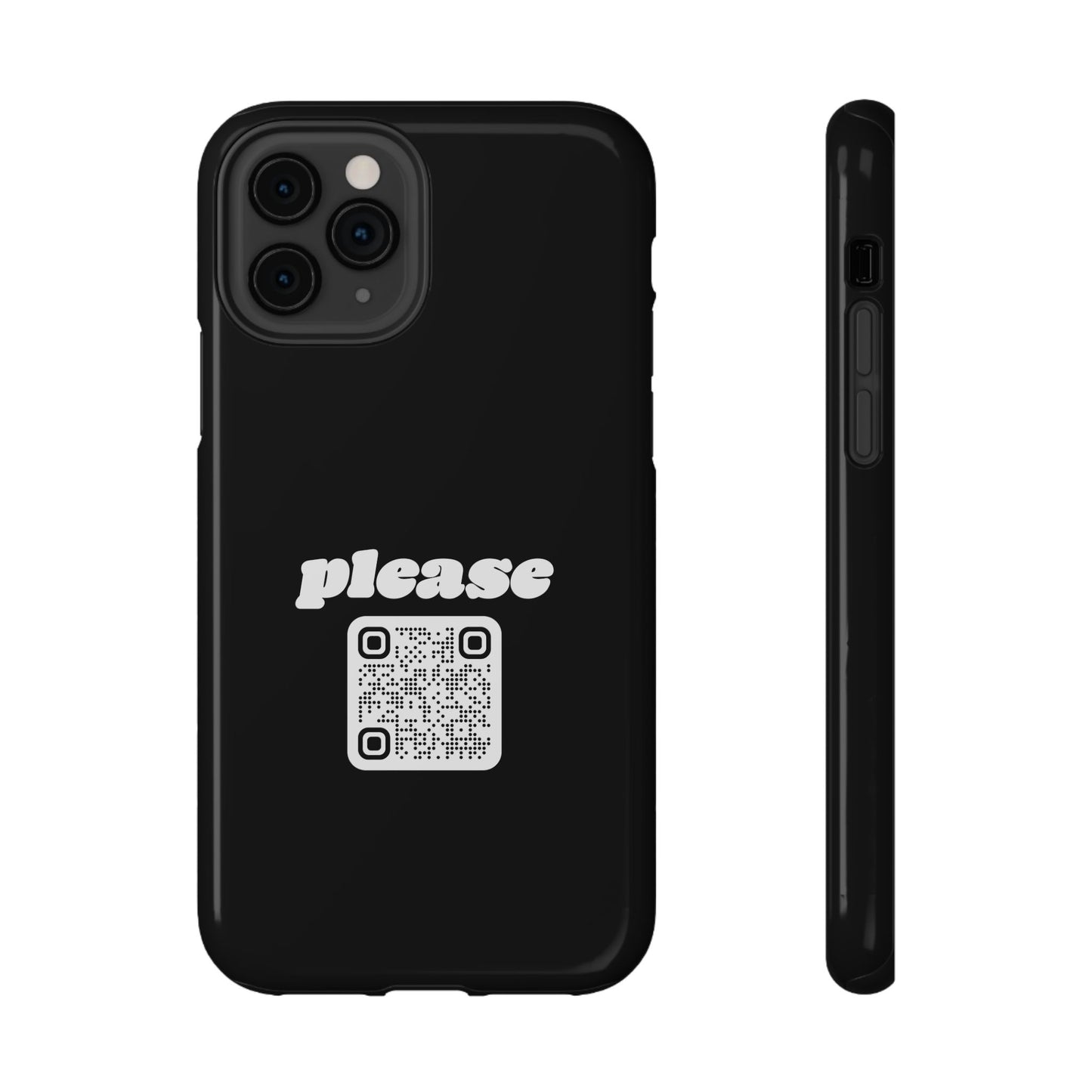 Please Phone Case with Custom QR Code