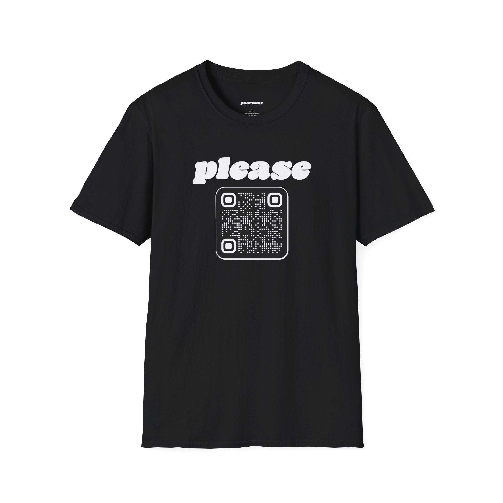 Please Tee with Custom QR Code (Unisex)