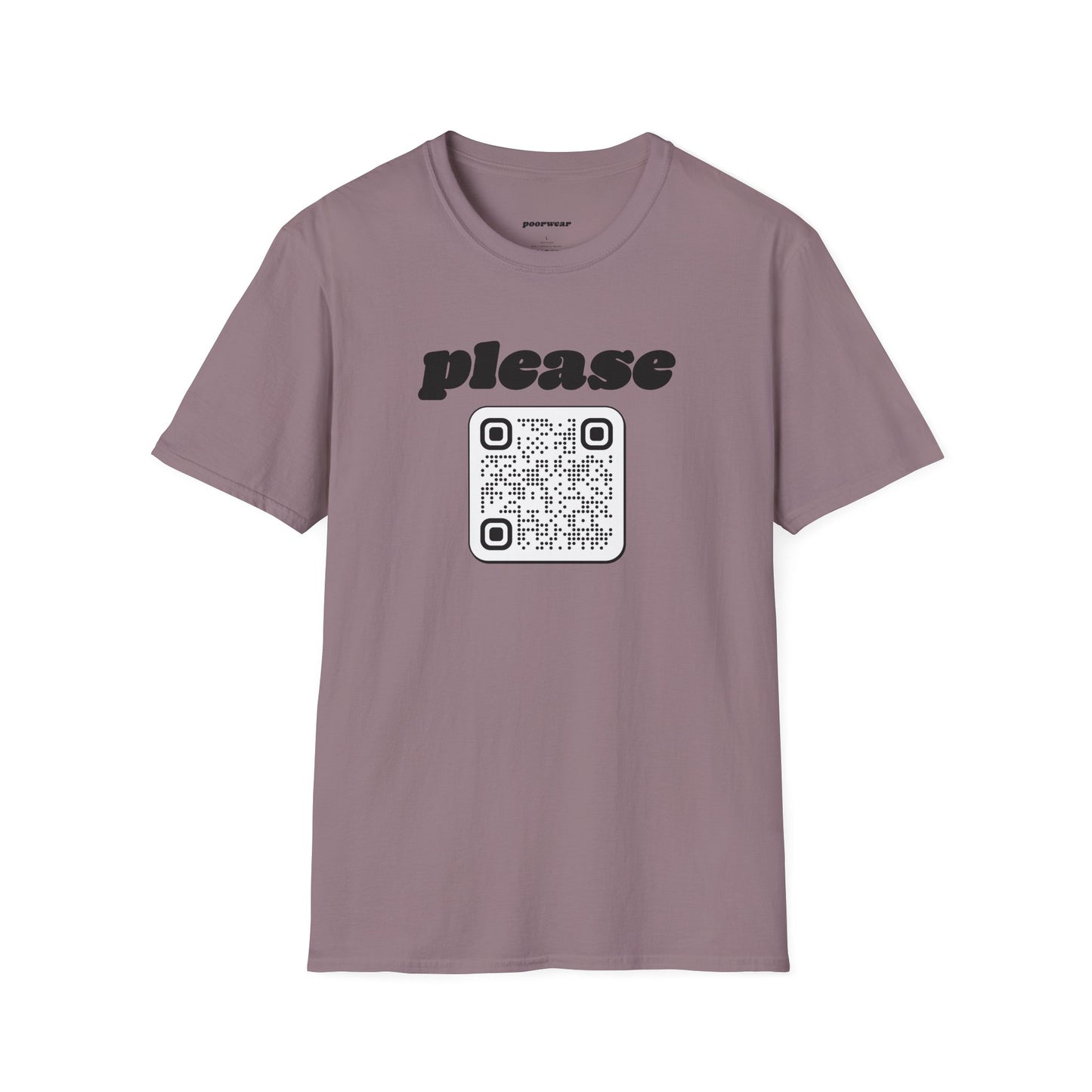 Please Tee with Custom QR Code (Unisex)