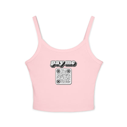 Pay Me Tank with Custom QR Code (Women's)