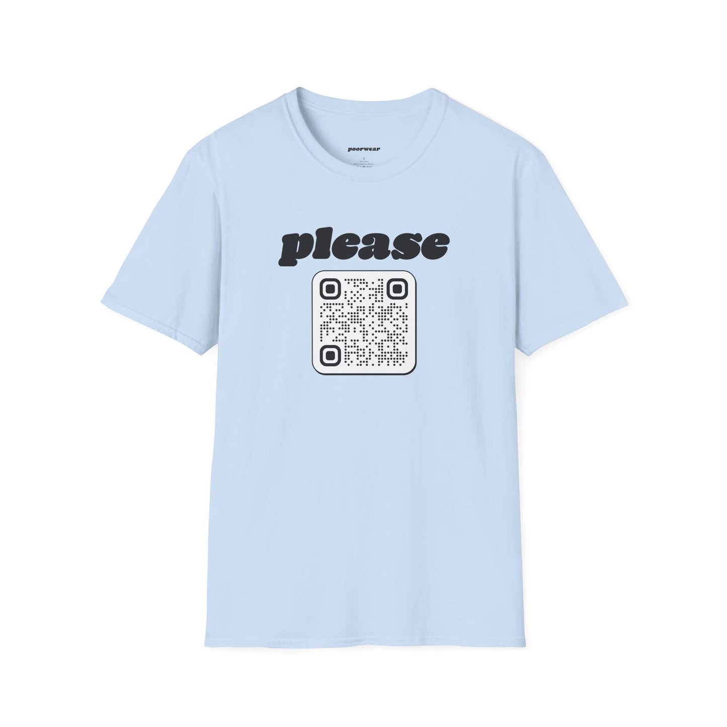 Please Tee with Custom QR Code (Unisex)