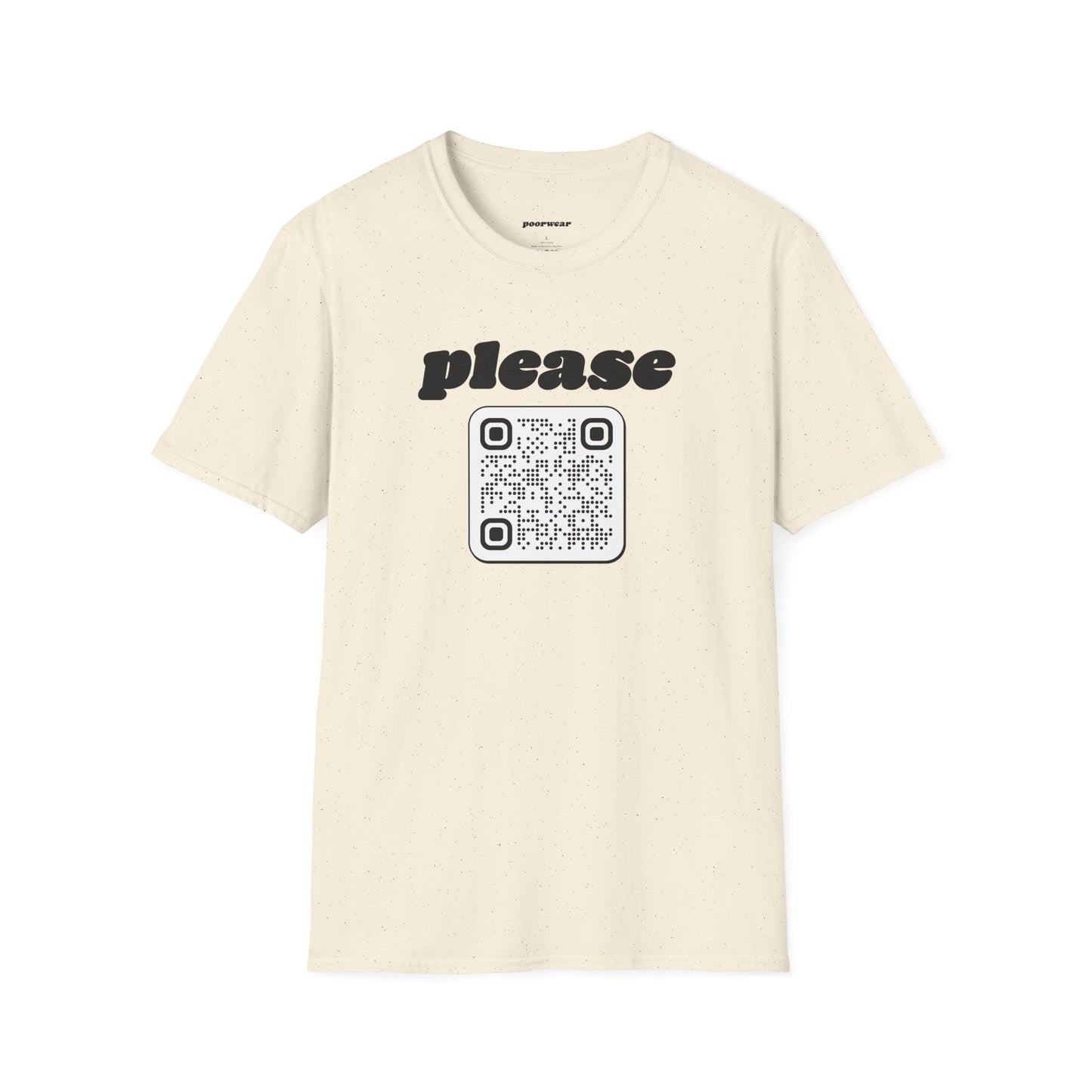 Please Tee with Custom QR Code (Unisex)