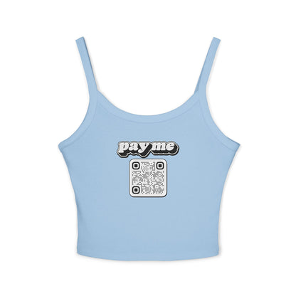 Pay Me Tank with Custom QR Code (Women's)