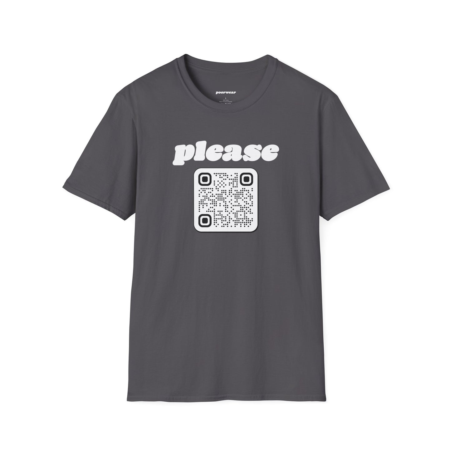 Please Tee with Custom QR Code (Unisex)