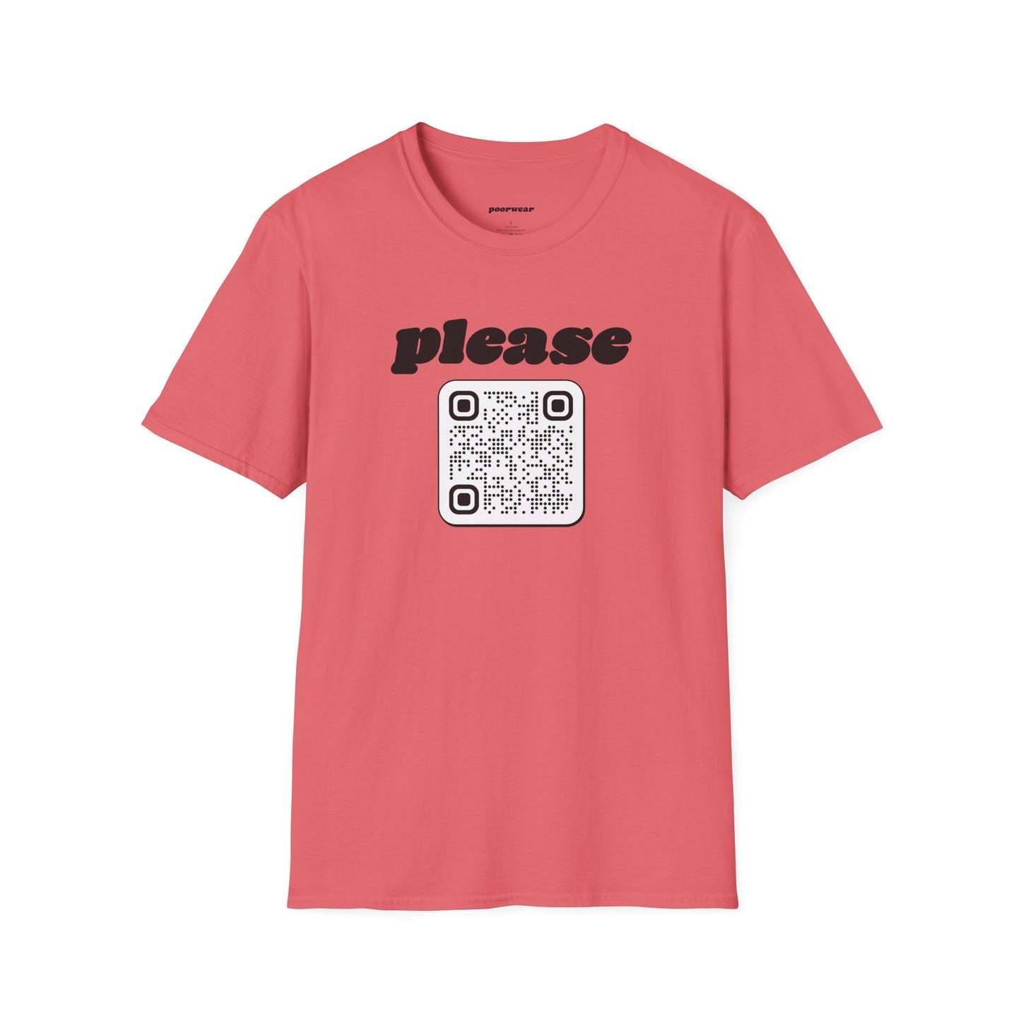 Please Tee with Custom QR Code (Unisex)