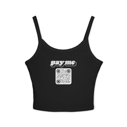 Pay Me Tank with Custom QR Code (Women's)